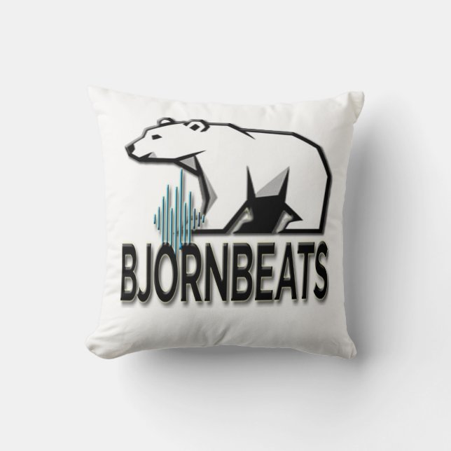 Cojín Decorativo BjornBeats Throw Pillow (Anverso)