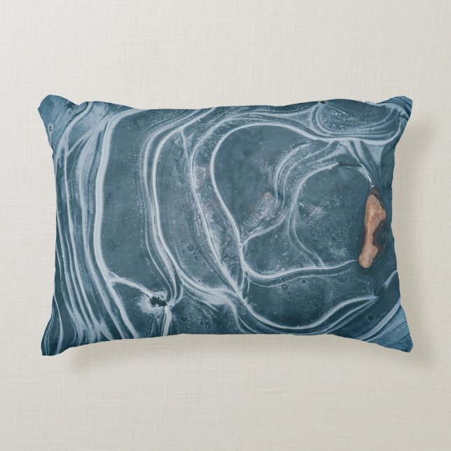 Cojín Decorativo Black and gray abstract painting (Anverso)