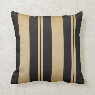 Cojín Decorativo Black and Tan Stripe