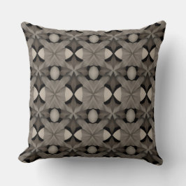 Cojín Decorativo Black and White Abstract Throw Pillow