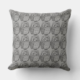 Cojín Decorativo Black and White Owls Square o Lumbar
