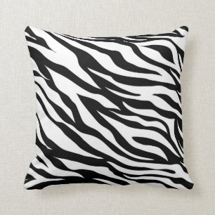 Cojín Decorativo Black and White Zebra Print