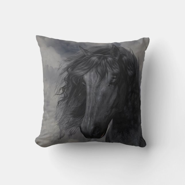 Cojín Decorativo Black Beauty American MoJo Pillow (Anverso)