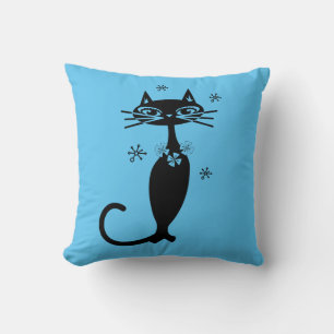Cojín decorativo BLACK CAT RETRO