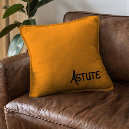 Cojín Decorativo Black Hand lettered complimentary word Astute