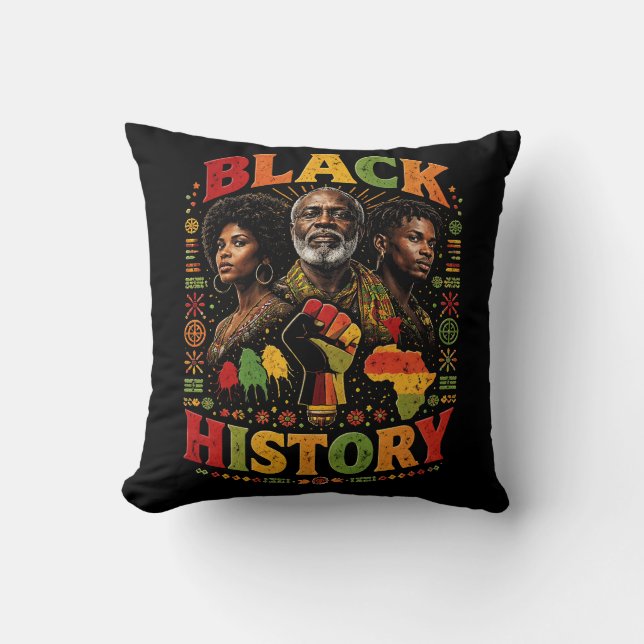 Cojín Decorativo Black History (Anverso)