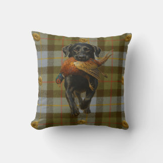 Cojín Decorativo Black Labrador Retriever & Pheasant throw cushion