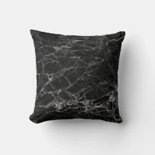 Cojín Decorativo Black Marble Stone Look