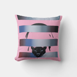 Cojín Decorativo Black Panther Peeking Through Stripes – Modern Min