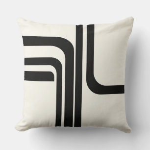 Cojín Decorativo Black Ribbon Geometry IV