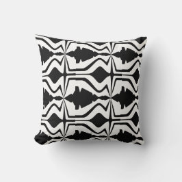 Cojín Decorativo Black White Abstract Sound Wave Design Grandes Bal