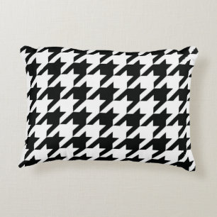 Cojín Decorativo Black White Classic Houndstap Check