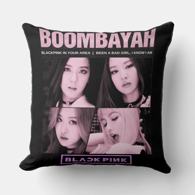 Cojín Decorativo BlackPink BoomBayah (Anverso)