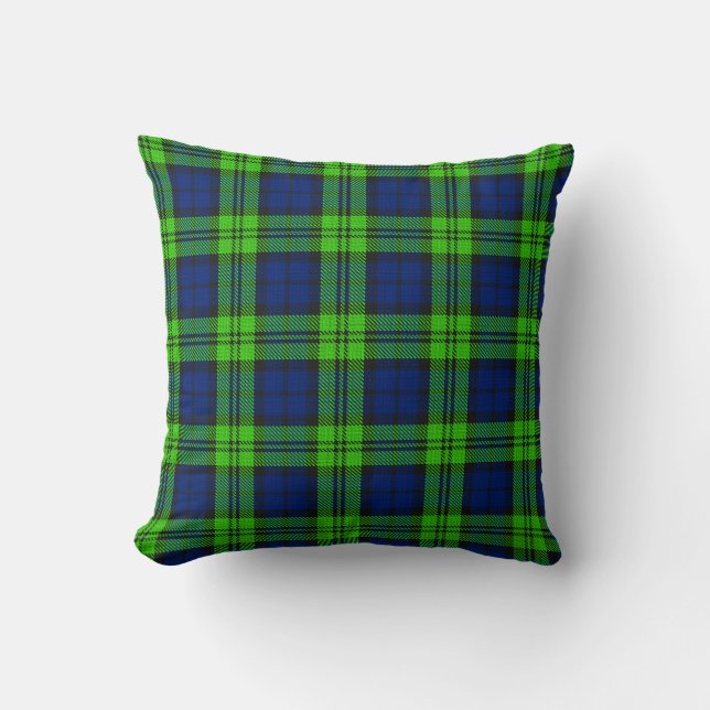 Cojín Decorativo Blackwatch Plaid Tartan (Anverso)