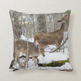 Cojín decorativo Blanco-Atado de los ciervos