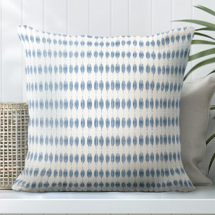 Cojín decorativo blanco costero