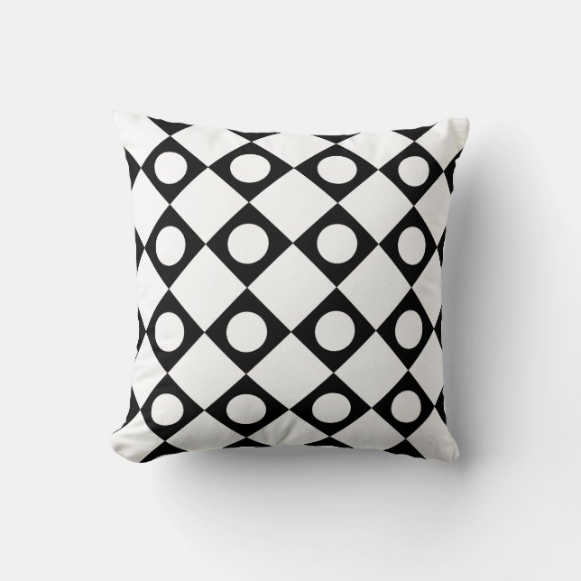 Cojín Decorativo Blanco de Mod Retro 60 (Anverso)