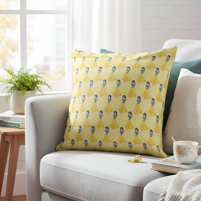 Cojín decorativo blanco de nieve (Subido por el creador)