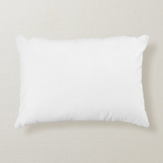 Cojín Decorativo Blanco Fantasma Color Sólido (Anverso)