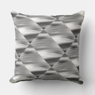 Cojín Decorativo Blanco, gris claro, gris oscuro, negro diseño Pill