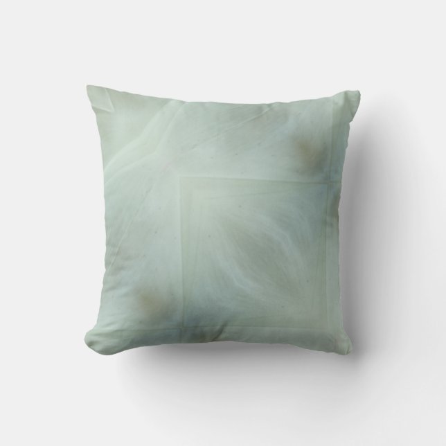 Cojín Decorativo blanco, gris patrón gris (Anverso)