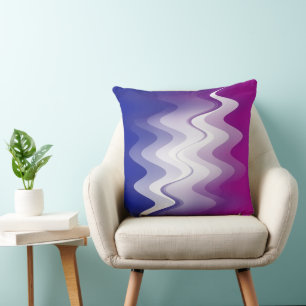 Cojín Decorativo Blanco morado azul