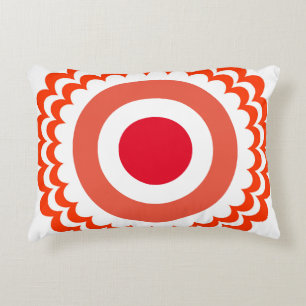 Cojín Decorativo blanco naranja