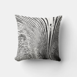 Cojín decorativo blanco negro