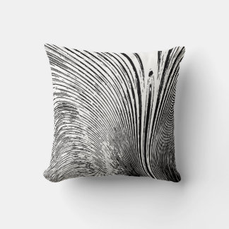 Cojín decorativo blanco negro