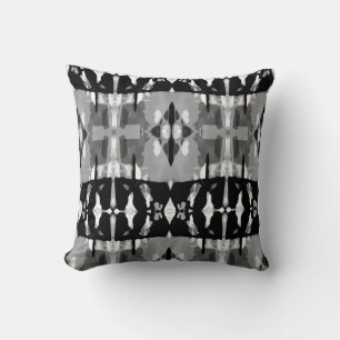 Cojín Decorativo Blanco negro gris arte Mediterráneo Gran Mosaico