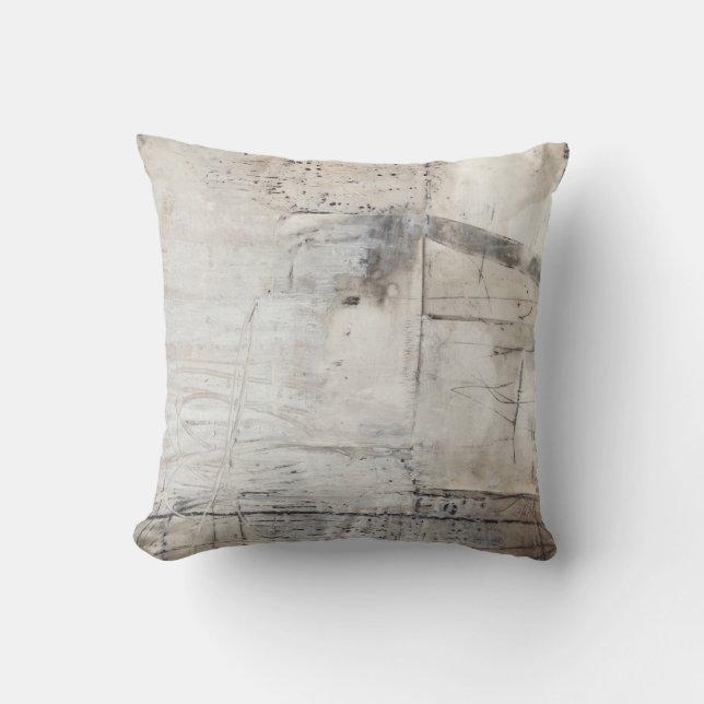 Cojín Decorativo Blanco negro y bronce (Anverso)