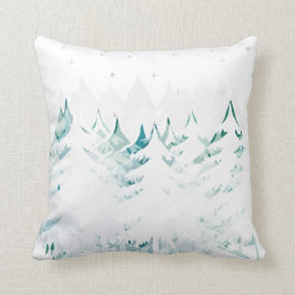 Cojín Decorativo Blanco puro verde verde azulado azul cargado de