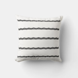 Cojín Decorativo BLANCO sobre negro