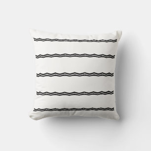 Cojín Decorativo BLANCO sobre negro