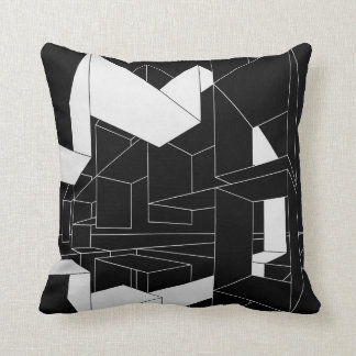 Cojín decorativo blanco y negro