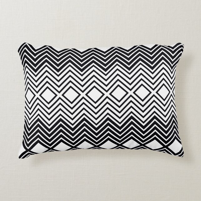 Cojín Decorativo Blanco y negro (Anverso)