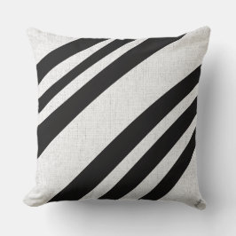 Cojín decorativo blanco y negro