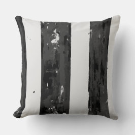 Cojín Decorativo Blanco y negro angustiados