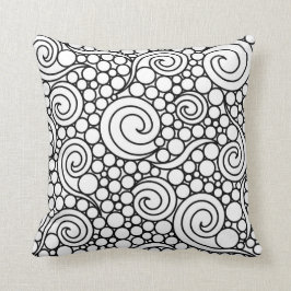Cojín Decorativo Blanco y negro elegante