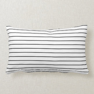 Cojín decorativo blanco y negro moderno del Lumbar