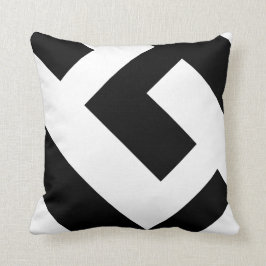 Cojín Decorativo Blanco y negro moderno hermoso
