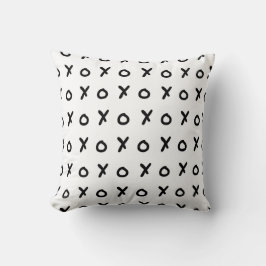 Cojín Decorativo Blanco y negro X O XO X&O's Moda Lindo
