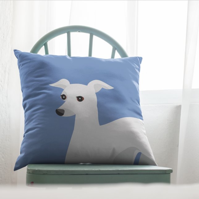 Cojín Decorativo Blancopeta o galgo italiano (Subido por el creador)