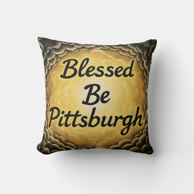 Cojín Decorativo BlessedBePittsburgh (Anverso)