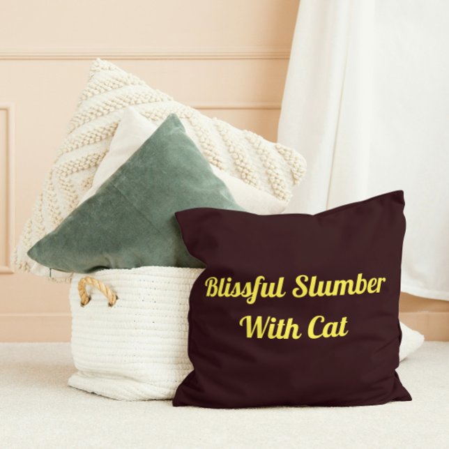 Cojín Decorativo Blissful Slumber Con Cuto Mascota Personalizado De (Subido por el creador)
