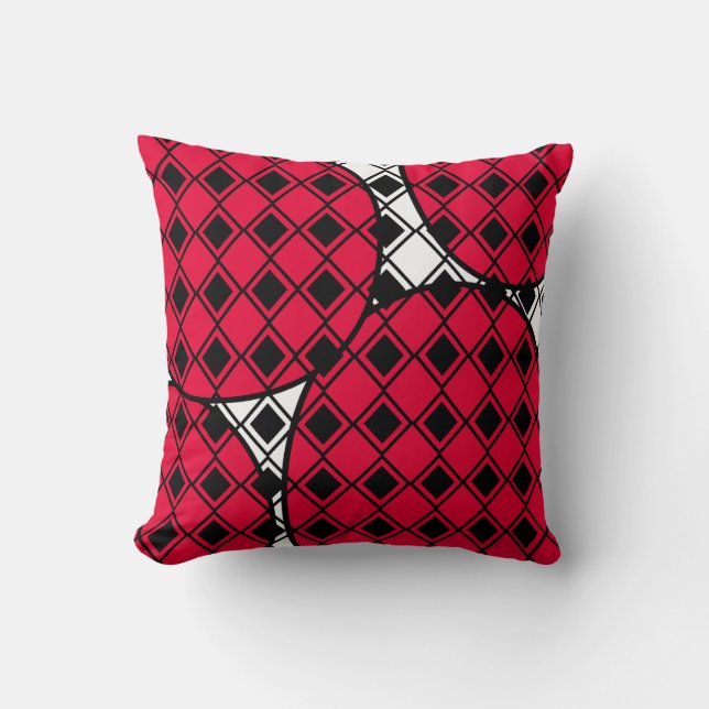 Cojín Decorativo Blob Harlequin rosa (Anverso)