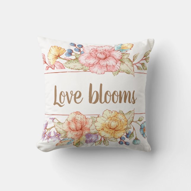 Cojín Decorativo Blogs de amor (Anverso)