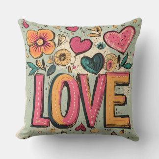 Cojín Decorativo Blogs de amor retro
