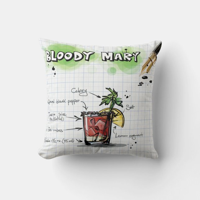 Cojín Decorativo Bloody Mary Pillow (Anverso)