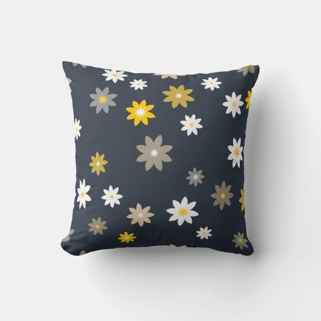 Cojín Decorativo Bloom de medianoche 3 (Anverso)